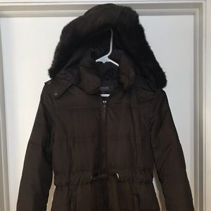 Kenneth Cole Reaction Brown Puffy Coat